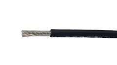 Alpha Wire EcoWire® Hook-Up/Lead Wire - 22 AWG 7 Stranded Conductor - Tinned copper - 600V - Black - 100 ft
