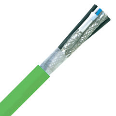 2170887 - LAPP ETHERLINE® 2 Pair: CAT5 HYBRID - 22 AWG/2pr + 16 AWG/4c - Green