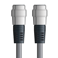 LAPP UNITRONIC&reg; Devicenet&trade; Thick Extension Cordsets - 5-pos. male 7/8 inch straight to 5-pos. male 7/8 inch straight - Stationary - Gray PVC - 1m