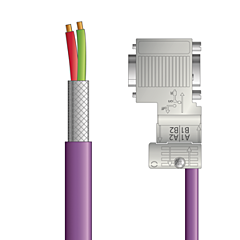 LAPP UNITRONIC&reg; PROFIBUS&reg; D-Sub Cordsets to Master Module - Flying leads to D-sub master - Violet Polyurethane (PUR) - Continuous Flex - 10m