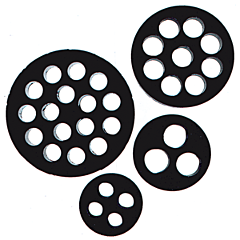 LAPP SKINTOP&reg; DIX-M Multi Cable Sealing Bushing - 2 x 0.118 inch holes - For M16 and NPT 3/8 - 53316230