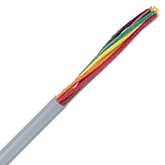 302210 - LAPP UNITRONIC&reg; 300 Data, Signal & Control Cable - 22 AWG/10 Conductor - Gray
