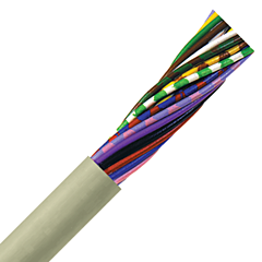 0037128 - LAPP UNITRONIC&reg; LiHH Data, Signal & Control Cable - 24 AWG/12 Conductor - Gray
