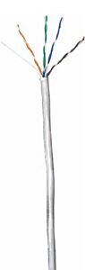 CAT5e Unshielded PVC Ethernet Cable - 24 AWG 4 Pair - White