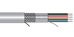 Alpha EcoFlex SupraShield Multiconductor Cable - 18 AWG 9 Conductor - Slate - 1000 ft