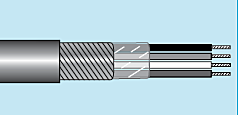 Alpha Essentials Multi-Conductor Cable - Spiral Shield - 18 AWG 2 Conductor - Gray - 300V - 100ft - Alpha 2258 SL005