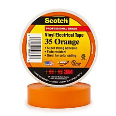 Scotch Professional Grade Color Coding Vinyl Electrical Tape 35 - Orange