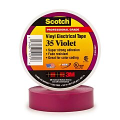 Scotch Professional Grade Color Coding Vinyl Electrical Tape 35 - Violet