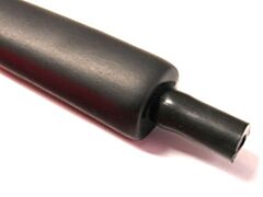 Dunbar 4635WT 1/2 inch Polyolefin Heat Shrink Tubing - Black