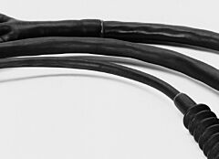TE Raychem NTFR 1/8 inch Single Wall Heat Shrink Tubing - Black