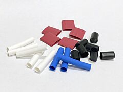 RNF100 - 1/8 - Pre Cut Single Wall Heat Shrink Tubing - Black - 1" piece