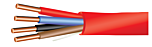 Fire Alarm Cable - FPLR Riser Rated - 14/2 Unshielded - Red Jacket - 1000 ft Box