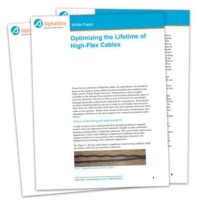 Whitepaper: Optimizing the Lifetime of High-Flex Cables