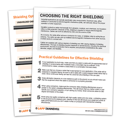 Cable Shielding Options Brochure