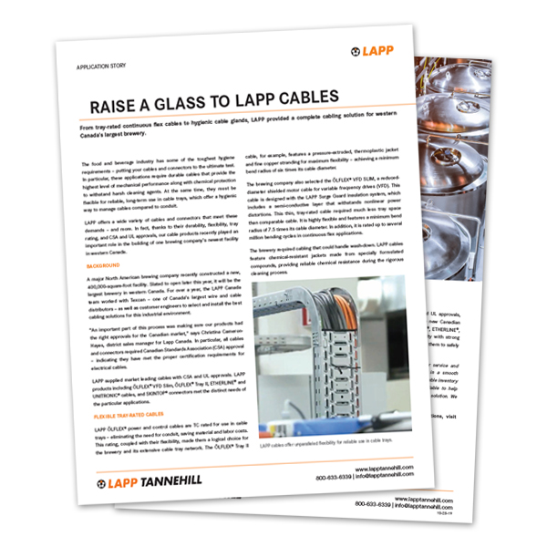 Raise a Glass to LAPP Cables