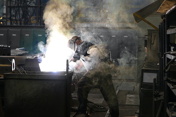 Man Welding